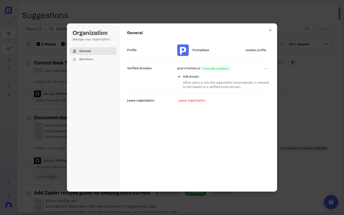 Add domain interface