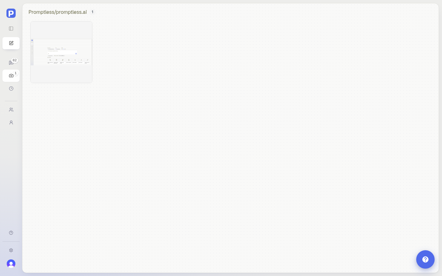 Screenshot Updates selected in the dashboard sidebar with a count badge, between Suggestions and Triggers, beside a gallery grouped by doc collection with a collection header, count chip, and screenshot thumbnail cards